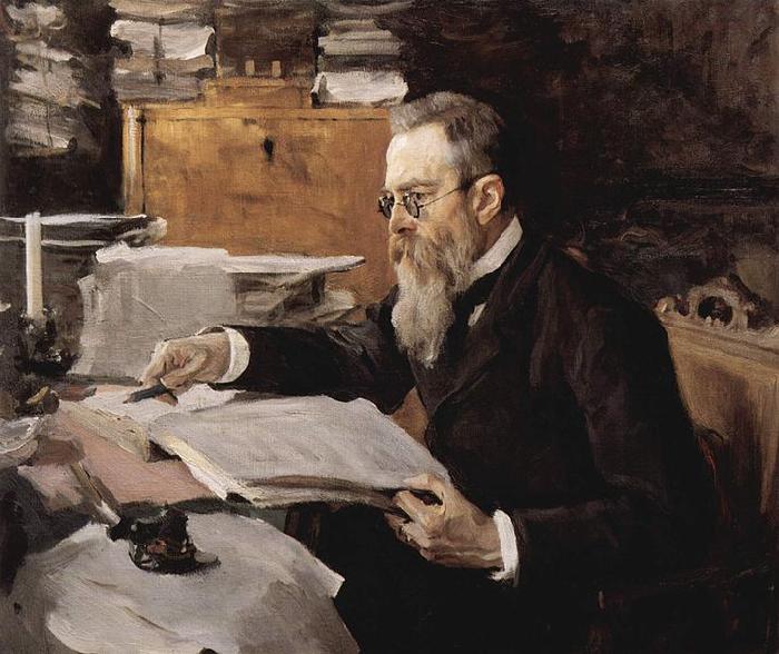 Valentin Serov Portrait of the composer Nikolai Andreyevich Rimsky-Korsakov France oil painting art